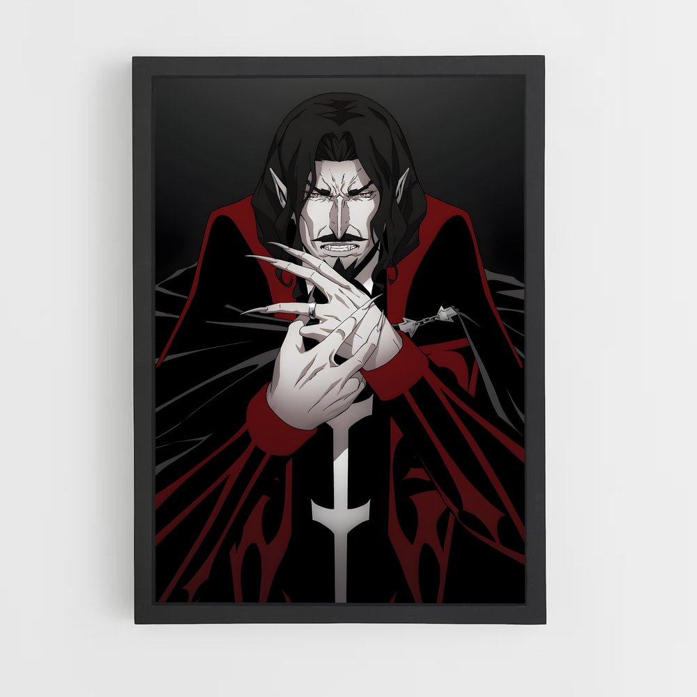 Poster Le Fumeur de l'Ombre – affiche Castlevania (vue 2)